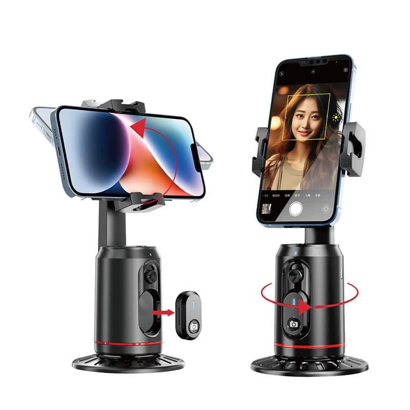 Selfie Stick 360° AutoFace Tracking,Pan-Tilt,controlador destacável para transmissão ao vivo e selfie