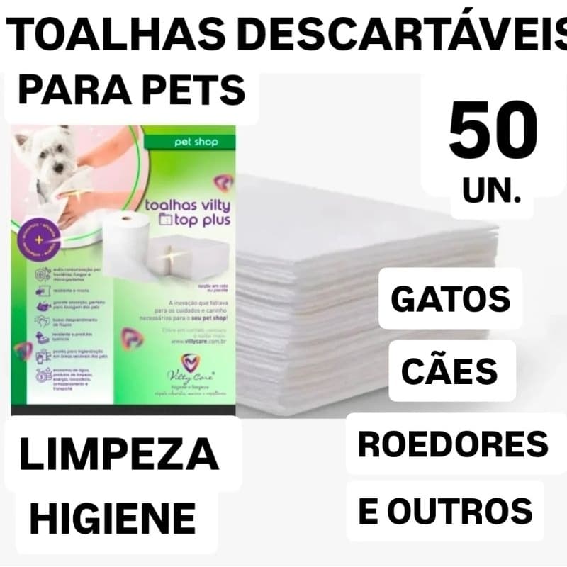 TOALHAS DESCARTÁVEIS  50x70 VILTY CARE TOP PLUS  VISCOSE  #