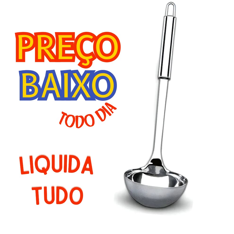 Concha Aço Inox Resistente 32 cm Durável