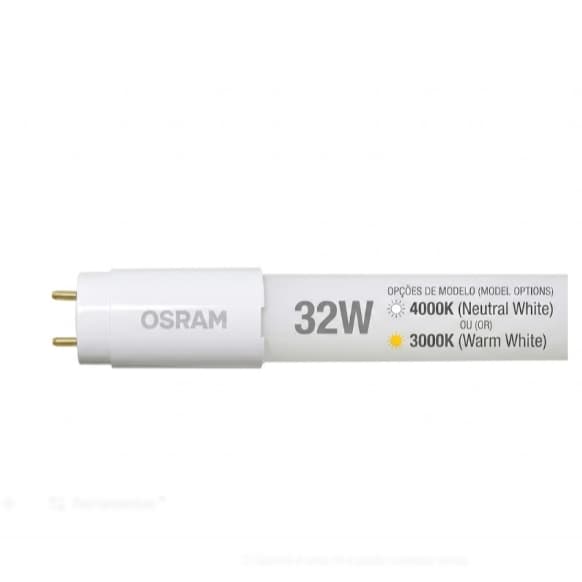 Lâmpada Fluorescente Tubular T8 32W 3000K/4000K (Branco Quente) Home Light 120cm