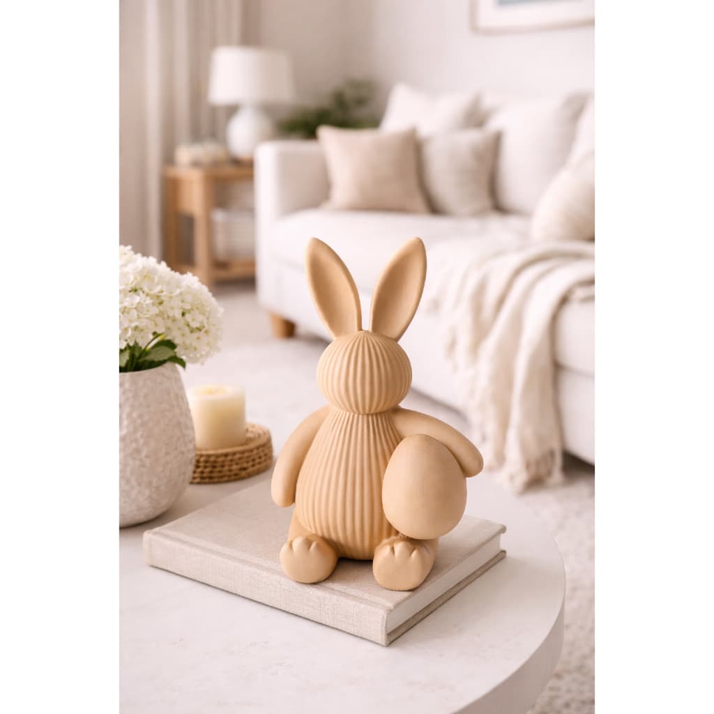 Coelho de Páscoa Decorativo Minimalista Moderno - Enfeite de Mesa e Estante - Várias Cores