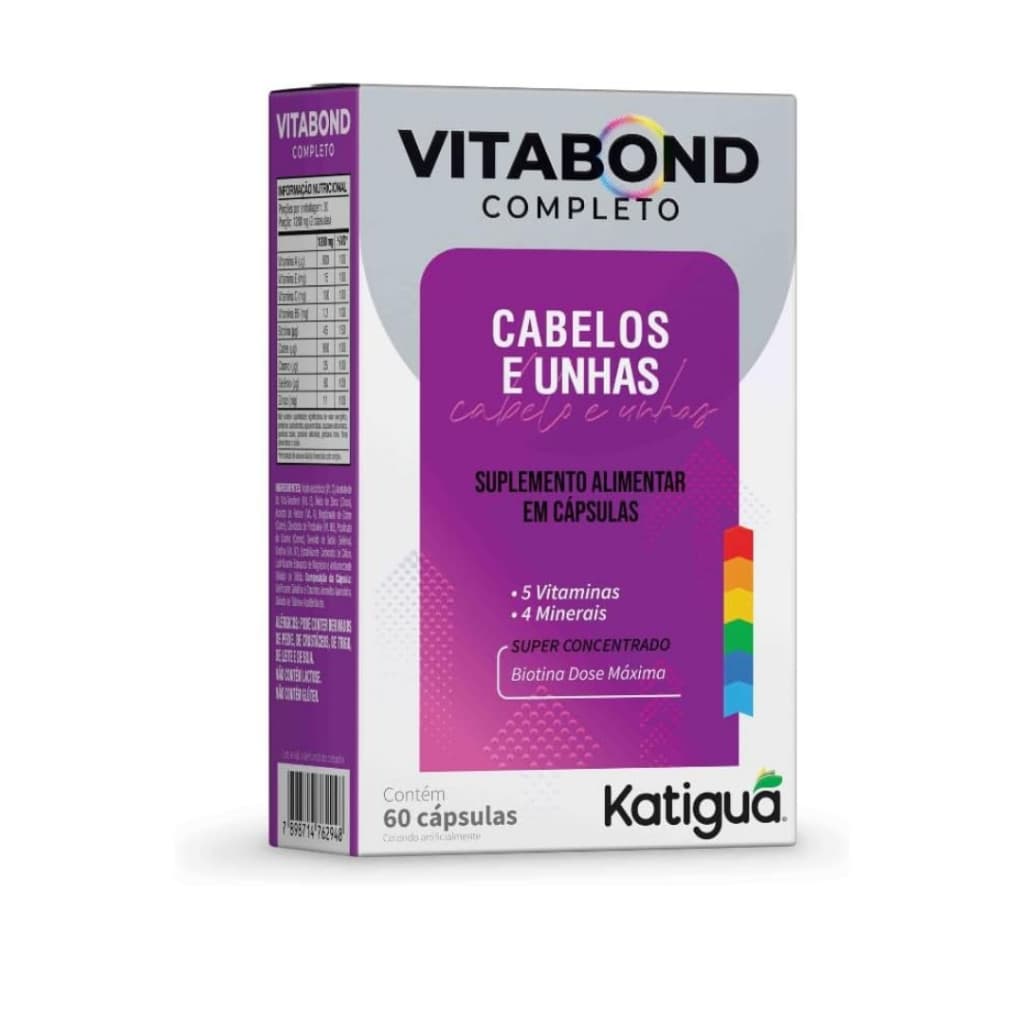 VITABOND COMPLETO CABELOS E UNHAS 60CPS KATIGUA