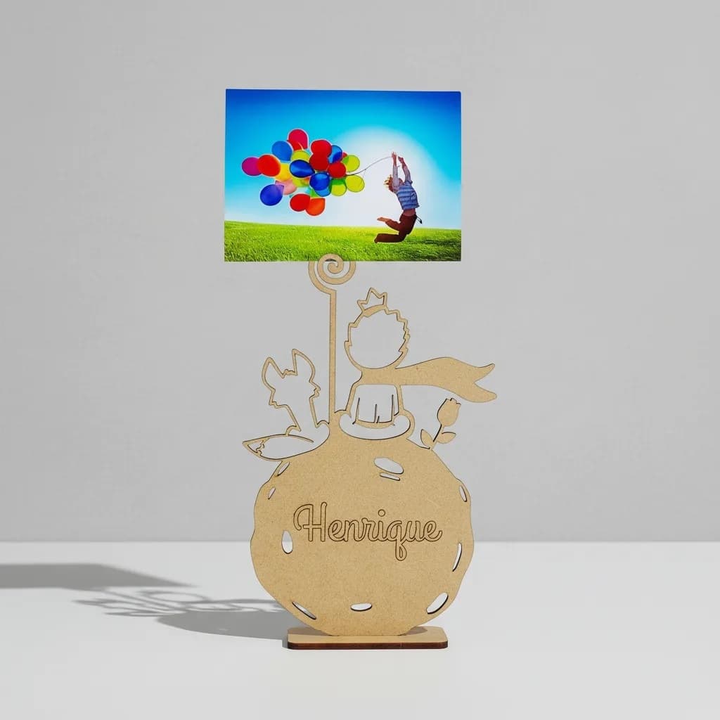 Lembranca porta recado mesa pequeno príncipe MDF cru personalizado