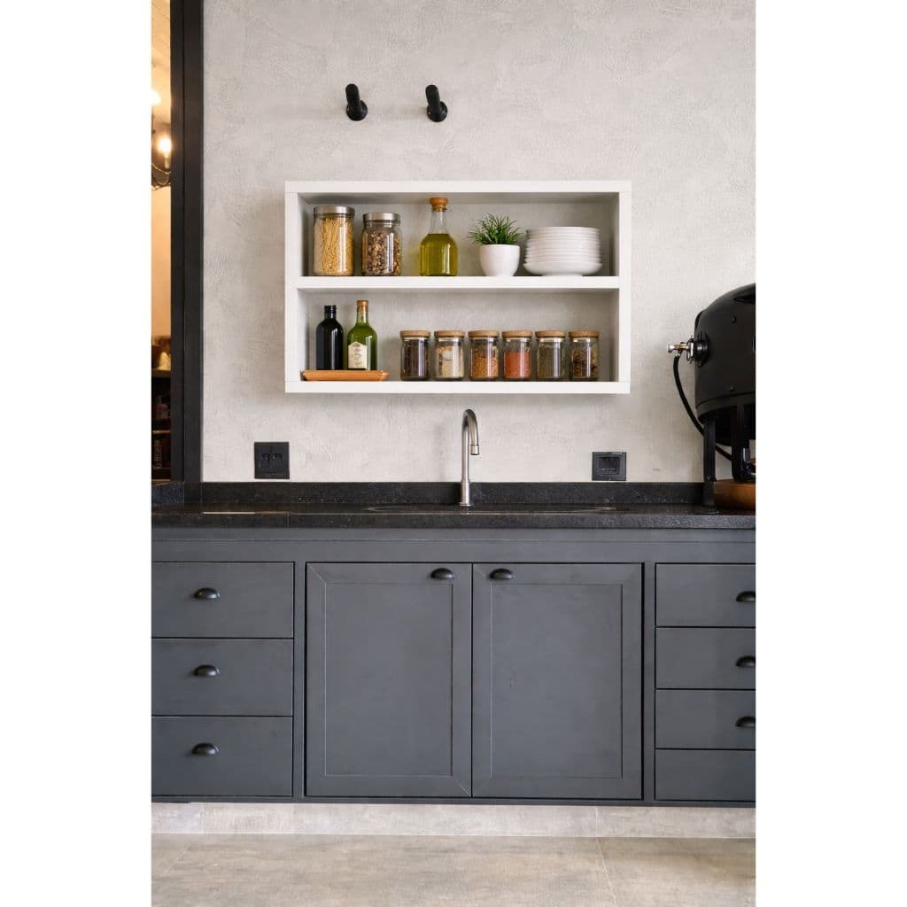 Nicho com Prateleira em  MDF Branco para Decoração Banheiro e Organização 100% em MDF