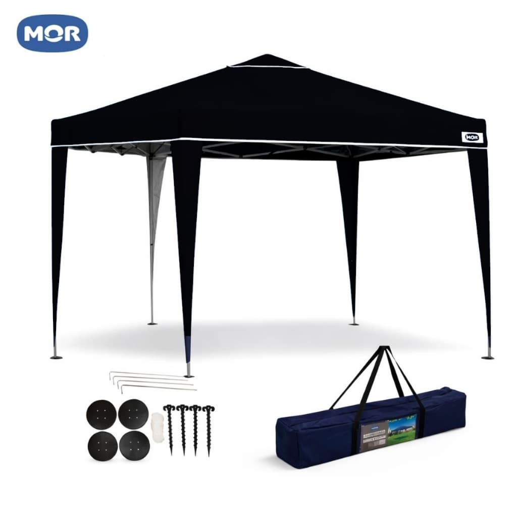 Tenda Gazebo 3x3 Dobrável X-Flex MOR | Tenda Resistente Preto