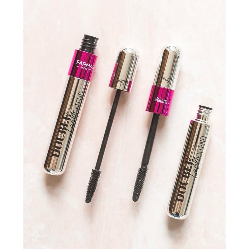 Máscara de Cílios Double Lash Extend. Alonga, define e destaca os cílios com efeito incrível Original alonga em segundos