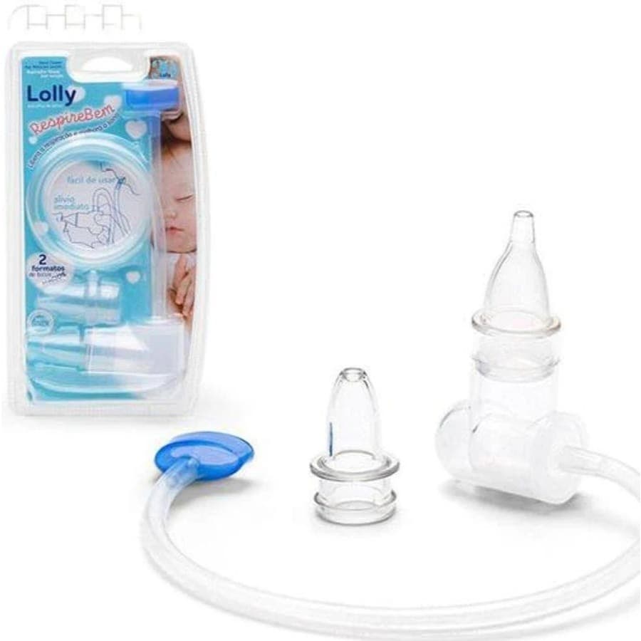 Aspirador Nasal Respire Bem Lolly 2 Formatos de Bico 0+ meses