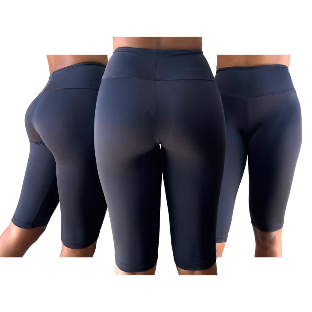 Bermudão Feminino Academia Cintura Alta Fitness Shorts Treino Compressão Ginástica Esportivo Feminino Ciclista