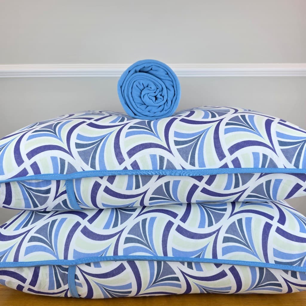 Kit com 3 jogo de cama casal com elastico Trento 100% Algodão Camitalia fio 30/1