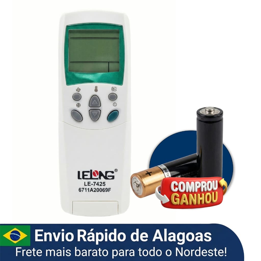 Controle Remoto Compatível Com Ar Condicionado LG Split Janela