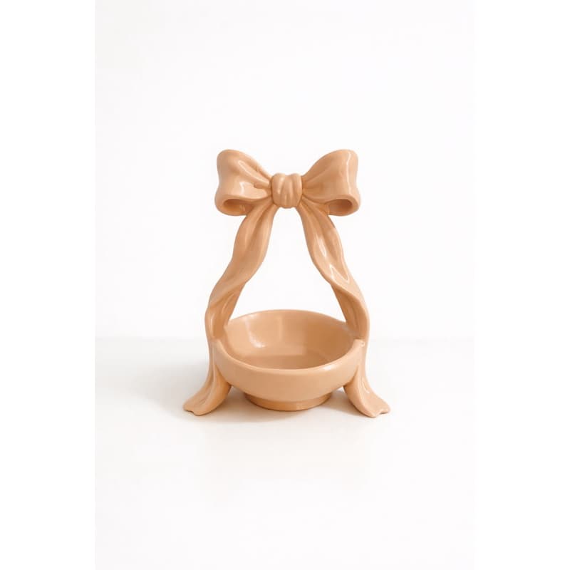 Porta-Jóias Decorativo Laço Organizador de Anéis, Brincos e Bijuterias para Mesa e Quarto, Presente