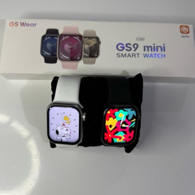 Relógio Smartwatch GS9 Mini Dourado - GSWEAR - Tela HD, Funções Fitness e Notificações Inteligentes