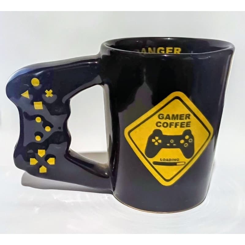 Caneca controle remoto gamer cofee loading  zona criativa (sem caixa)