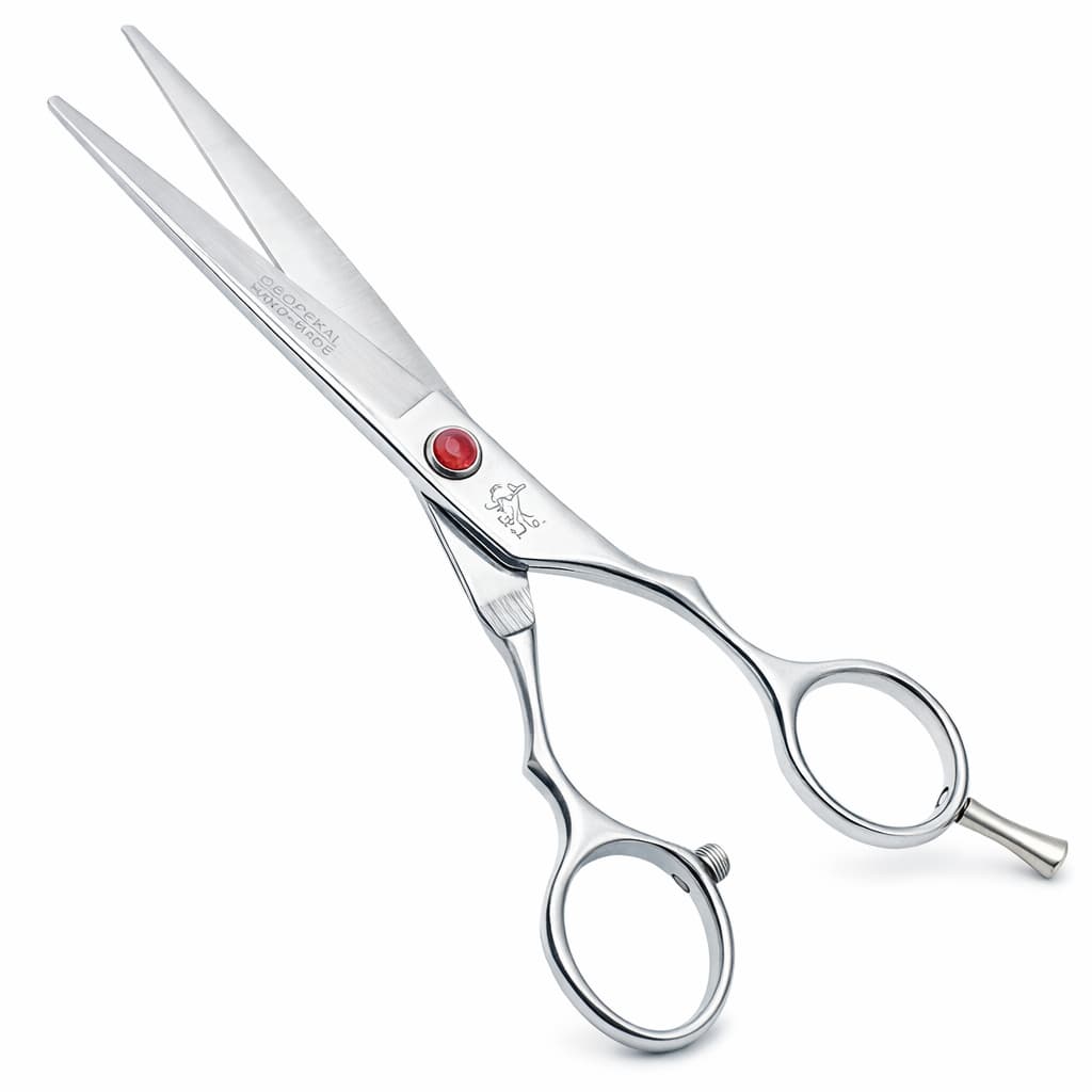 Tesoura Profissional Fio Laser 6.0 Obopekal para Cabeleireiro e Barbeiro