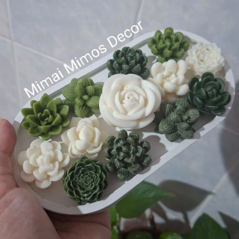 Velas Aromáticas Realistas| Kit Velas Decorativas | Terrário de velas