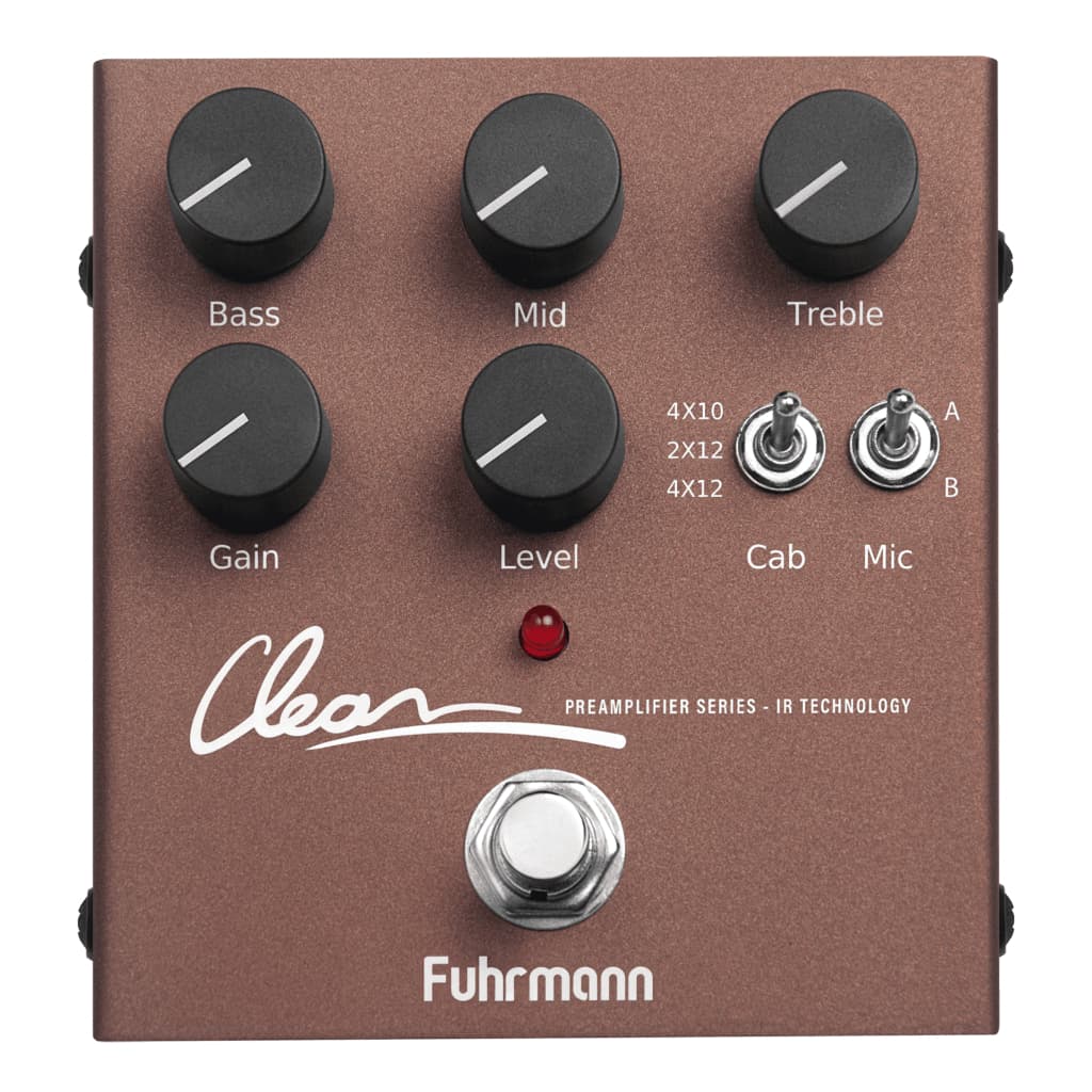 Pedal de efeitos Pré amplificador Clean boost com IR impulse response para guitarra profissional