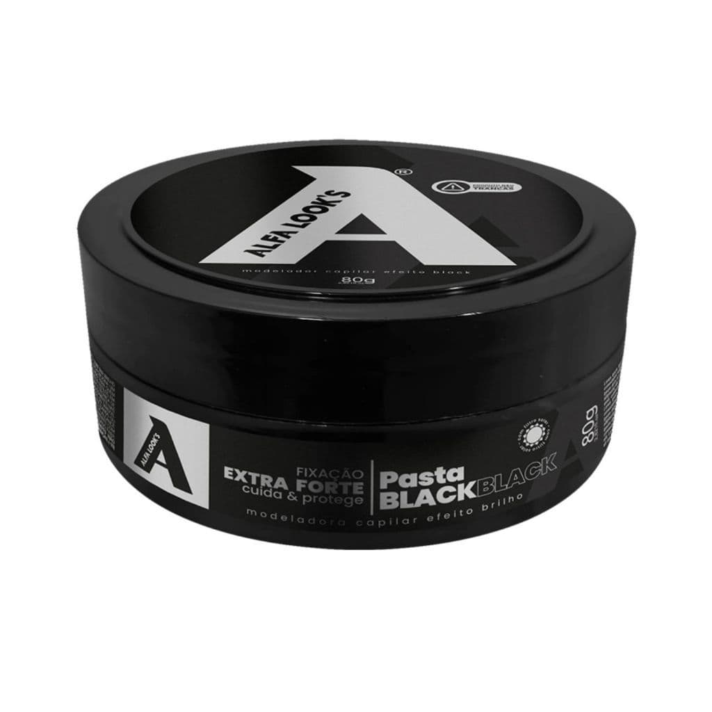 CERA MODELADORA BLACK 80G - ALFA LOOKS