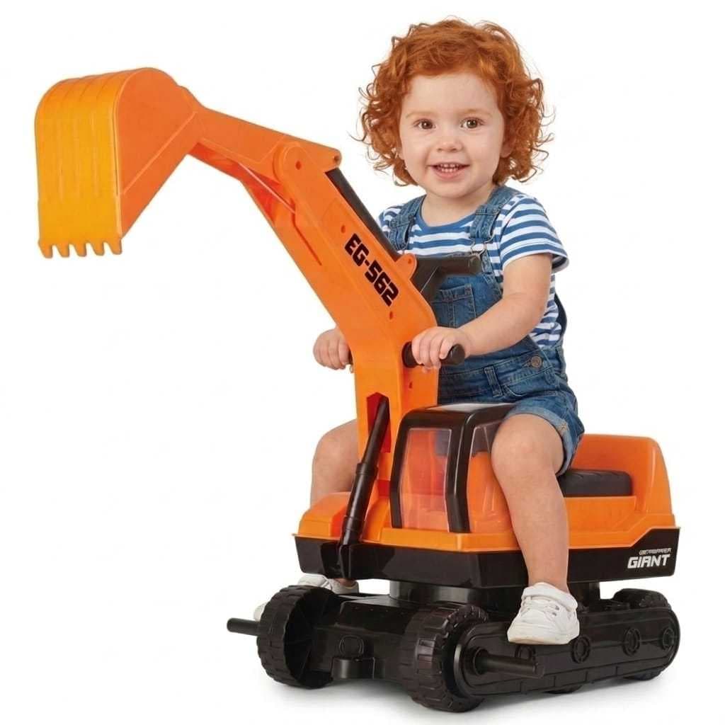 Trator Escavadeira Gigante Infantil Giant Escavator Roma