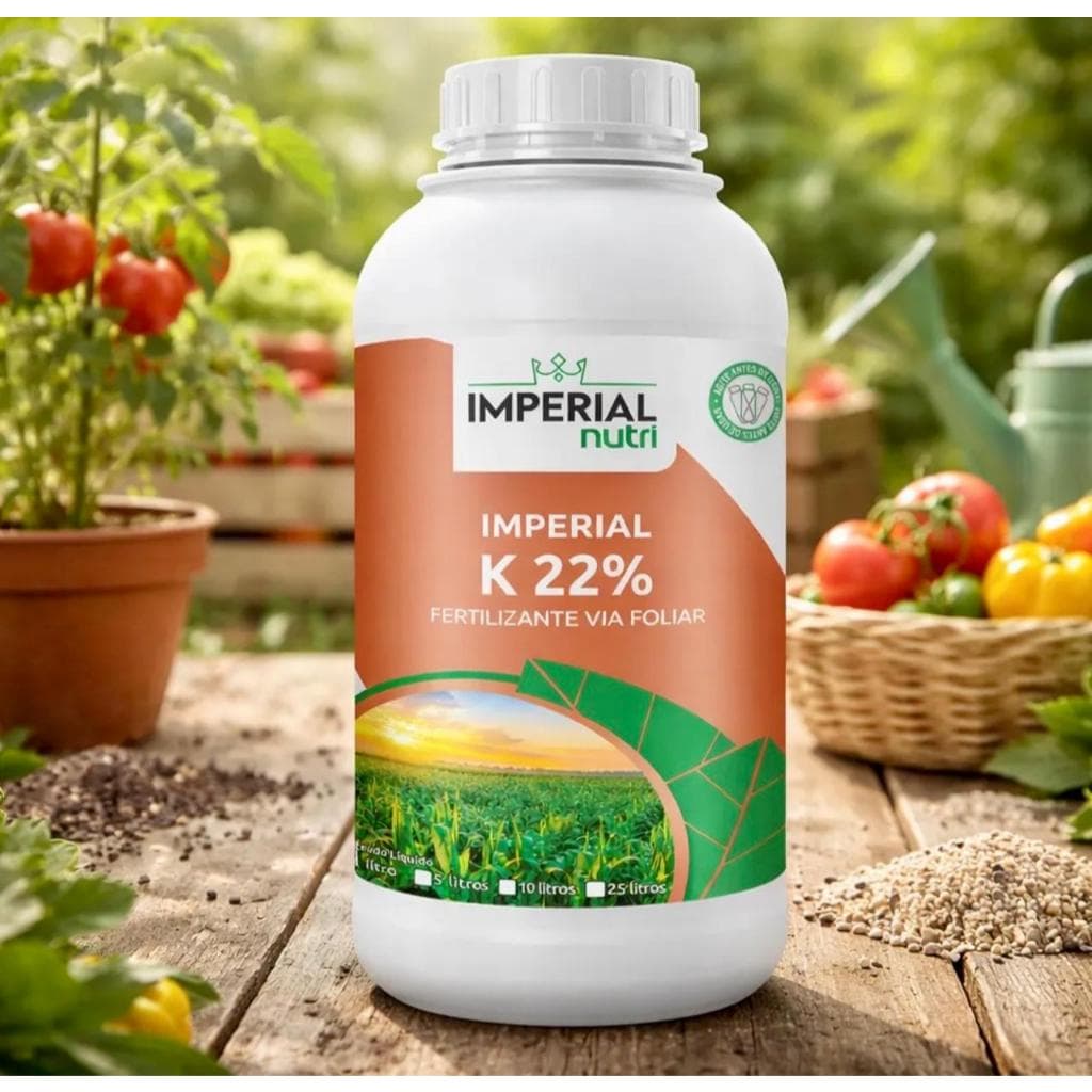 Potássio Liquido K 22% - Fertilizante Para Todas Culturas- 1 Litro - Imperial Nutri