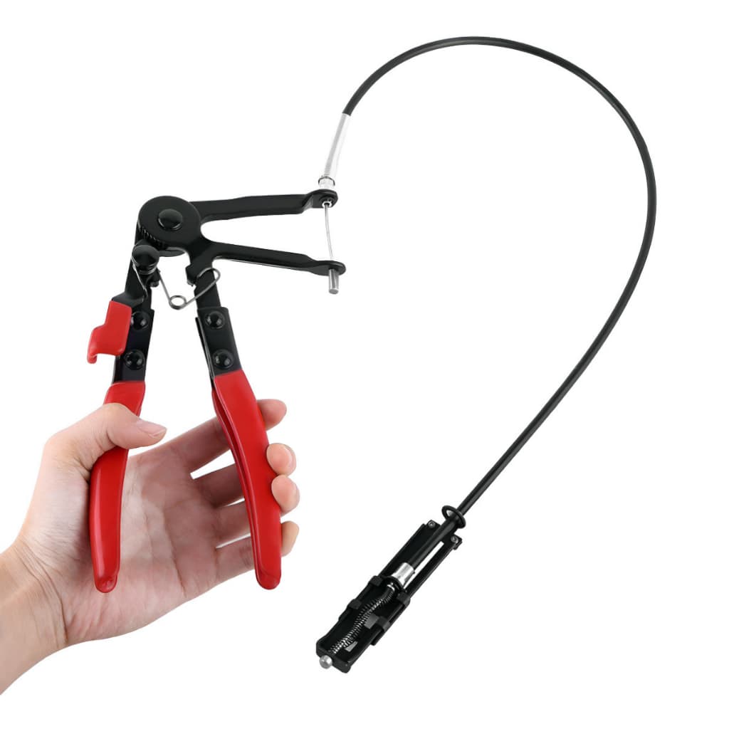 Alicate Abraçadeira Elástica Radiador Cabo Aço 30cm até 100mm Cabo Flexível Profissional Automotivo