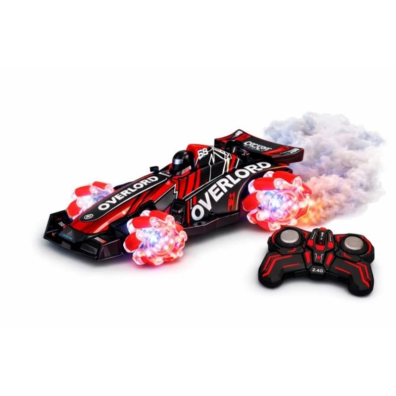 Carrinho Controle Remoto Drift Spray Fumaça Formula 1 Racing Gira 360
