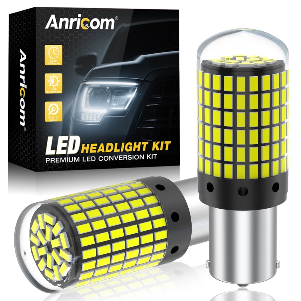 Par Lâmpada Led P21w Canbus Ba15s 1156 Luz De Ré Branca