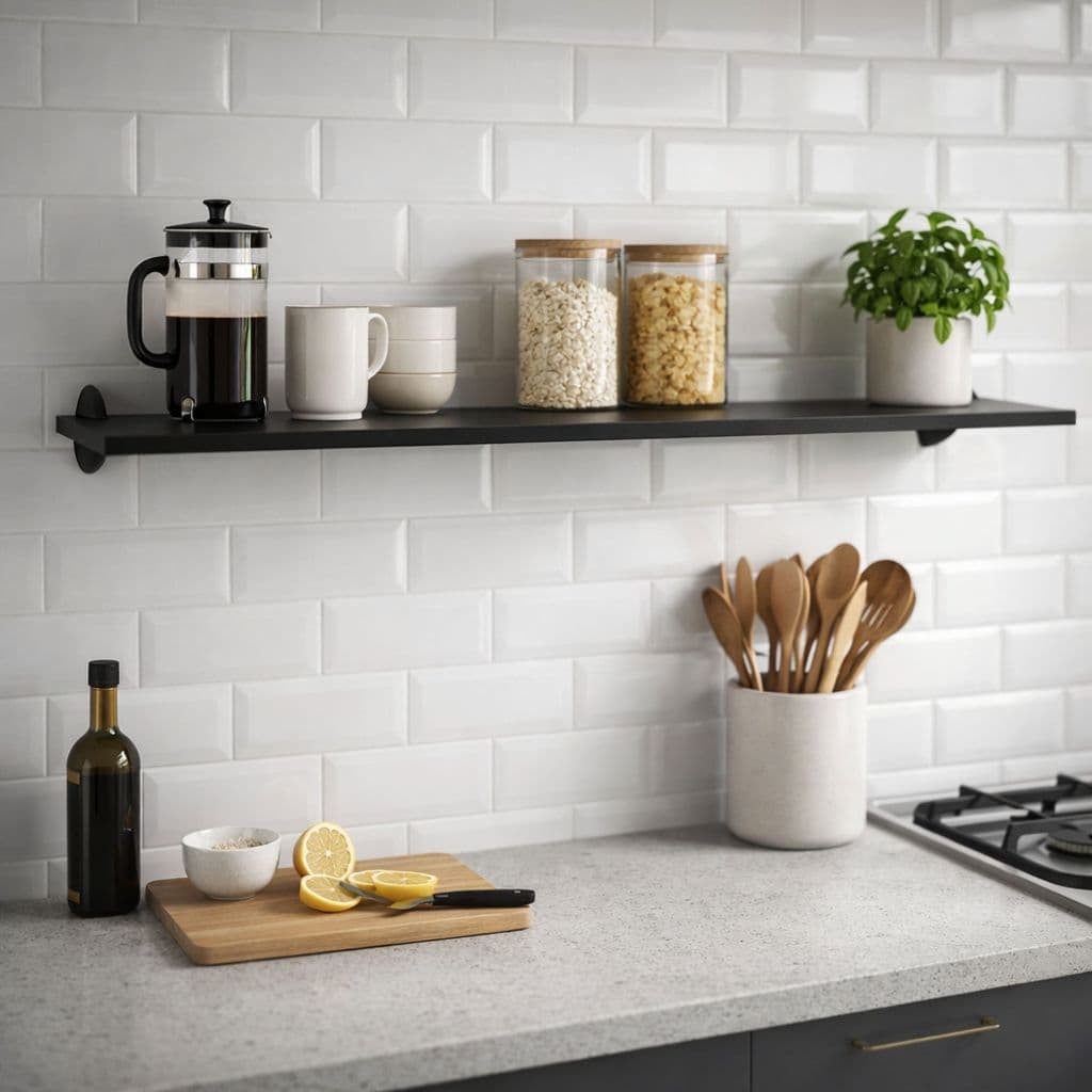 Prateleira de Parede Multiuso Decorativa 90cm – Organizador Moderno para Sala, Quarto, Cozinha, Banheiro e Escritório