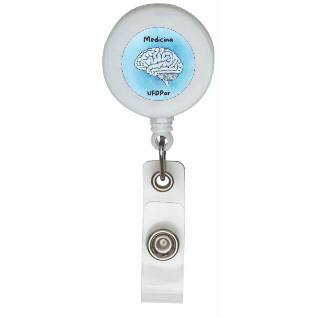 20 - Porta Crachá Roller Clip Personalizado Resina