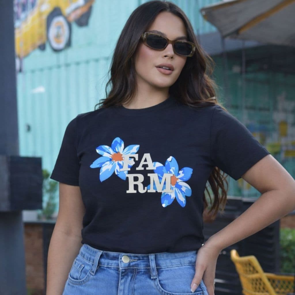 Camisa Feminina Estampada Brasil e Frases Algodão Blusa Premium Gola Redonda Blusinhas Tshirt Manga Curta Várias Cores