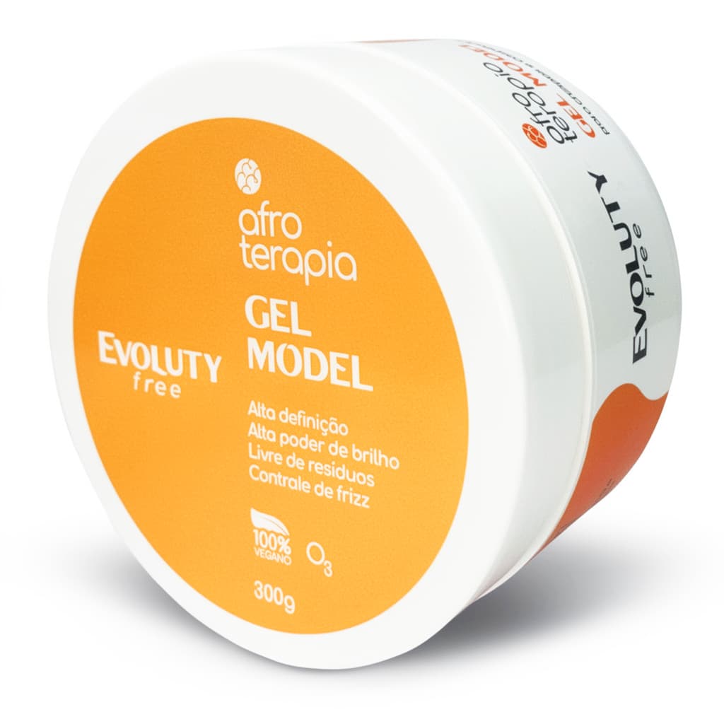 Gel Model Cola Afroterapia Evoluty Free 300g - Ultra Modelagem dos Cachos PRODUTO OFICIAL EVOLUTY