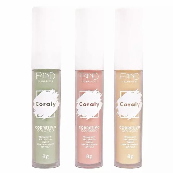 Corretivo Liquido Colorido Coraly Fand Makeup