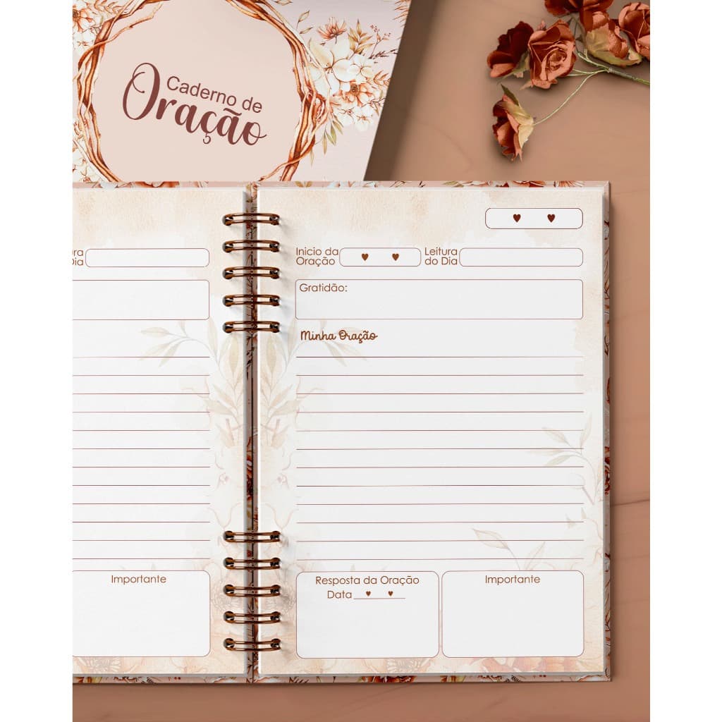 Caderno de Oração Cristão – Diário de Fé e Gratidão | Devocional com Deus