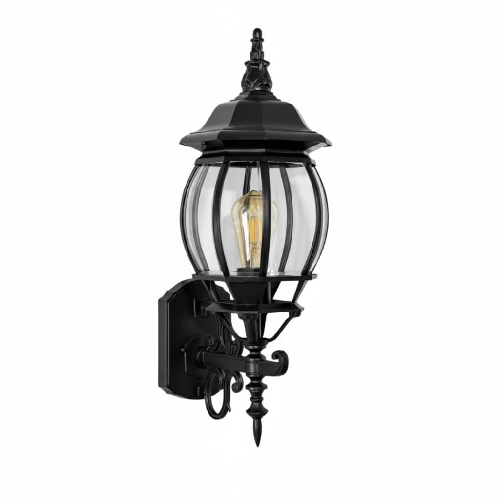 Arandela Colonial 56cm Preta 1xE27 Alumínio Promoção FG Frete Grátis Luminária Retrô Vintage Parede.