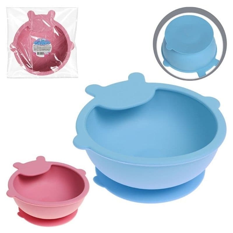 Tigela Silicone Bebê 300ml Prato Infantil Alimentação Bebê