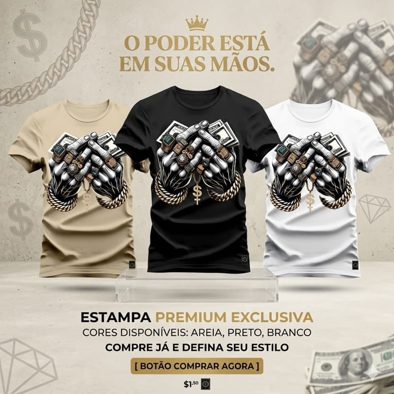kit 3 Camisetas Masculina Algodão Casual Malha verão leve Premium 30.1 F