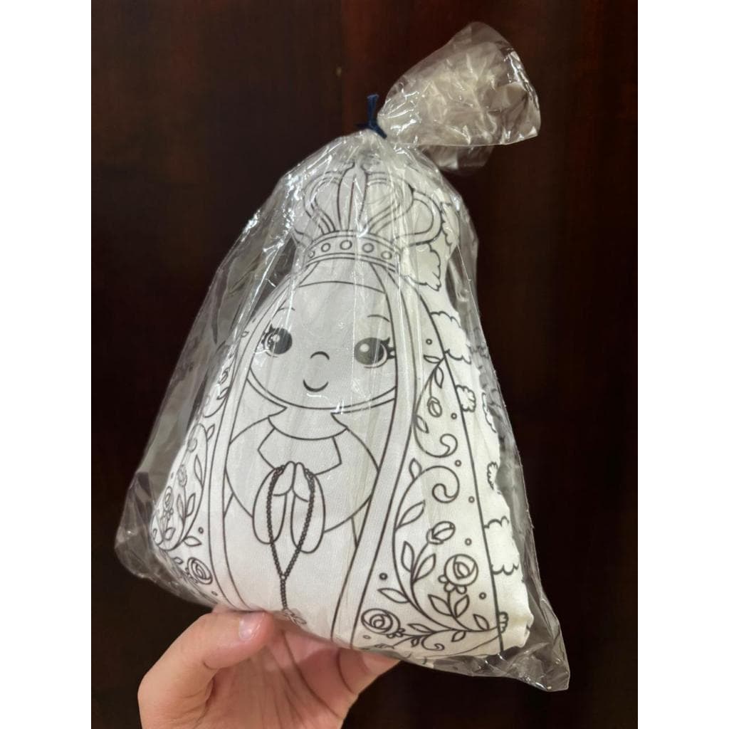 Almofada Naninha Nossa Senhora Aparecida para Colorir (Direto da cidade de Aparecida) Santinho
