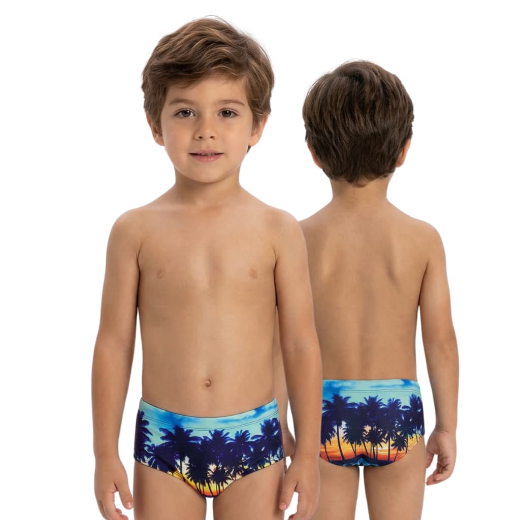 Sunga /cueca  praia/piscina infantil/juvenil forrada do 1 ao 16 anos