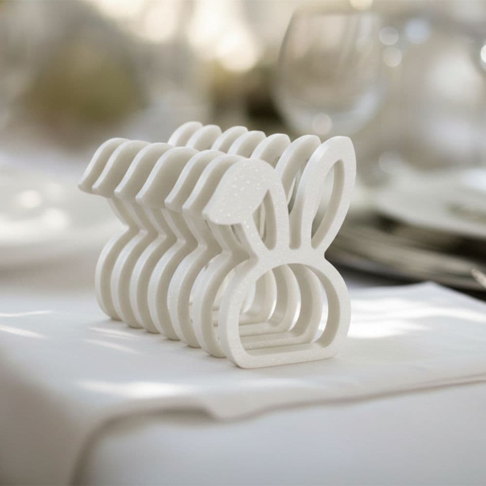 Kit 8 Porta Guardanapos Coelho Páscoa Mesa Posta Decoração Elegante Envio Imediato