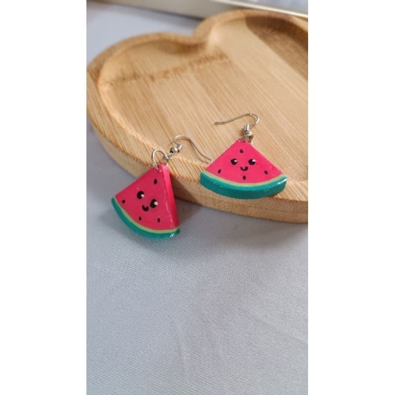 Brinco Melancia 🍉 Brinco divertido brinco artesanal Cut