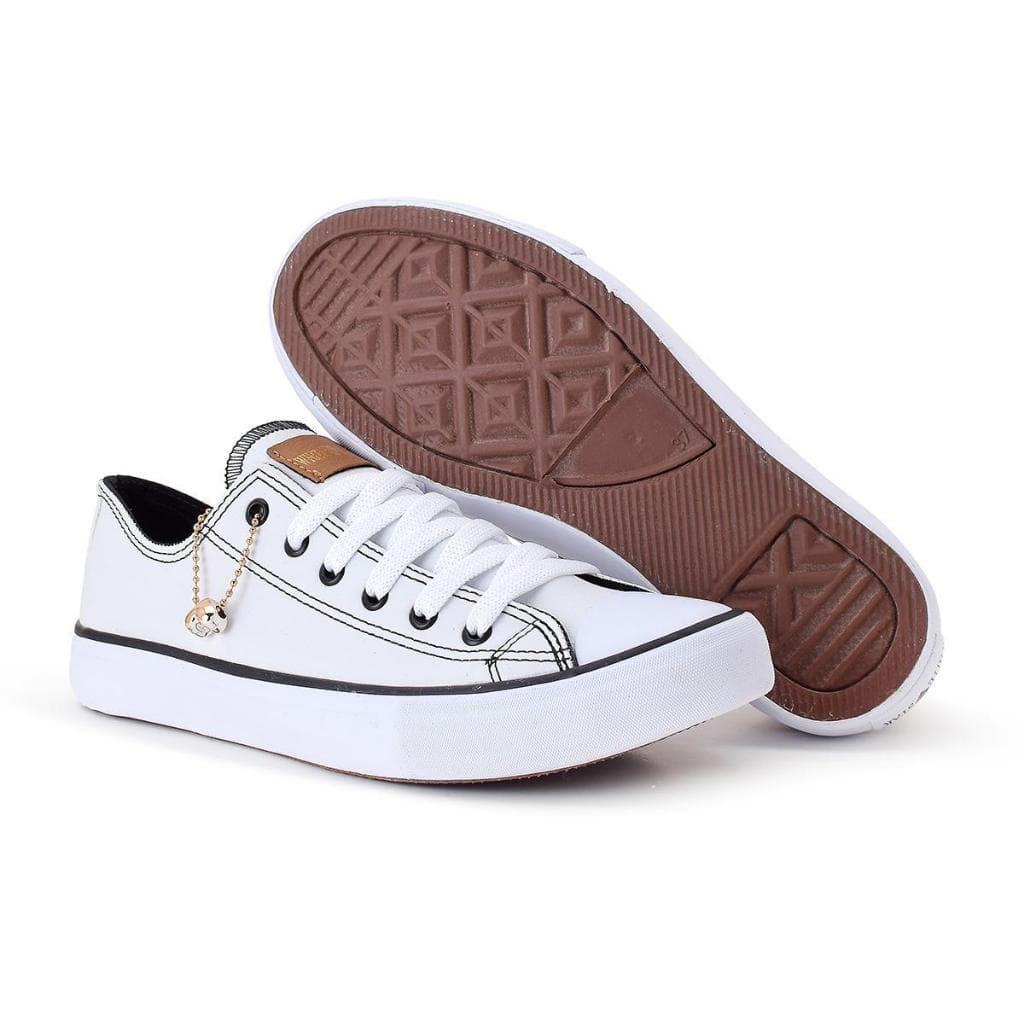 Tênis Estilo All Couro Star Macio Leve Várias Cores Top
