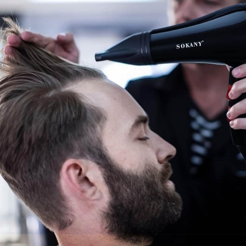 Secador de Cabelo Escova Cachos com 2 Velocidades e Configurações de Calor Cabeleleira Salão