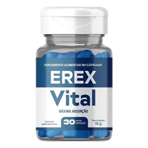 Erex Vital Original  - 30 Capsulas  - 18g Suplemento Alimentar Sem Sabor