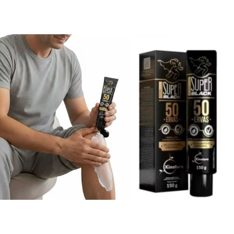 Pomada Super Black Bio Instinto 150g Original | Alívio Dor Muscular Articular Massageadora