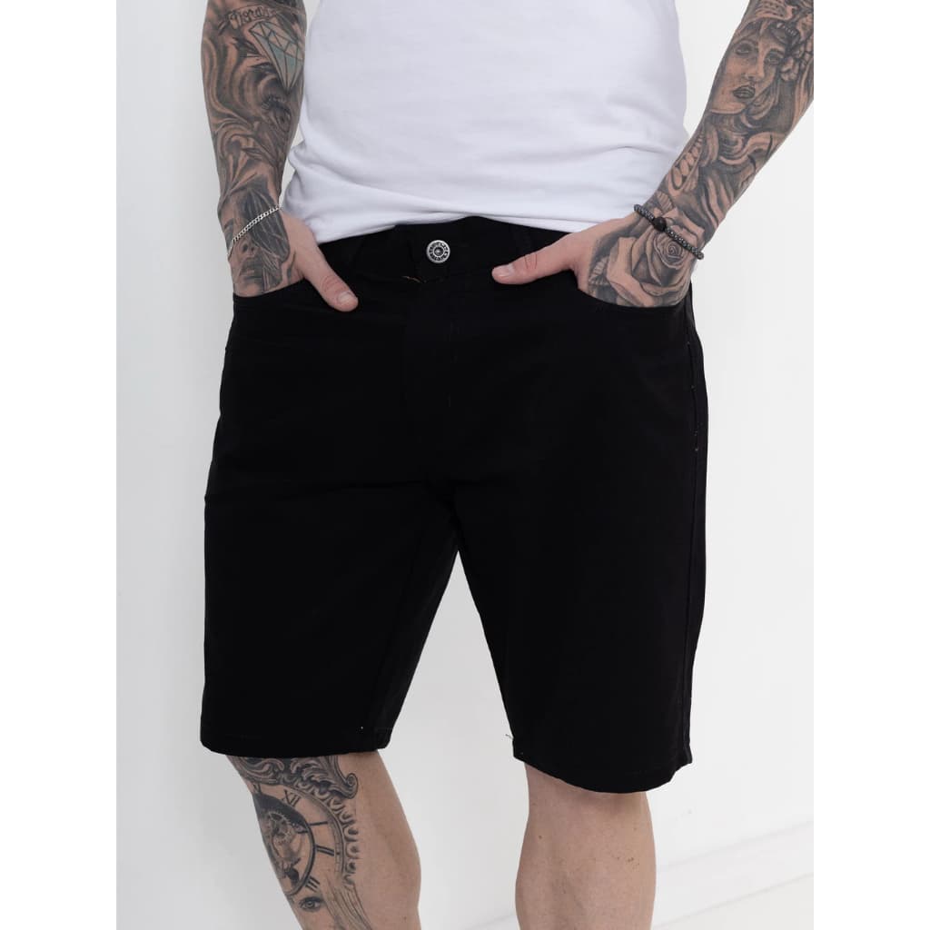 Bermuda Jeans Masculina Versátil Conforto Diversos Tamanhos Modelagem Casual Estilo Dia a Dia Premium Flexível Adulto