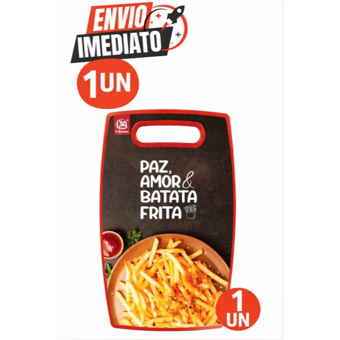 01 Unidade Tábua de Corte Cozinha Antiderrapante Decorada | Resistente Multiuso Carne Legumes Frutas