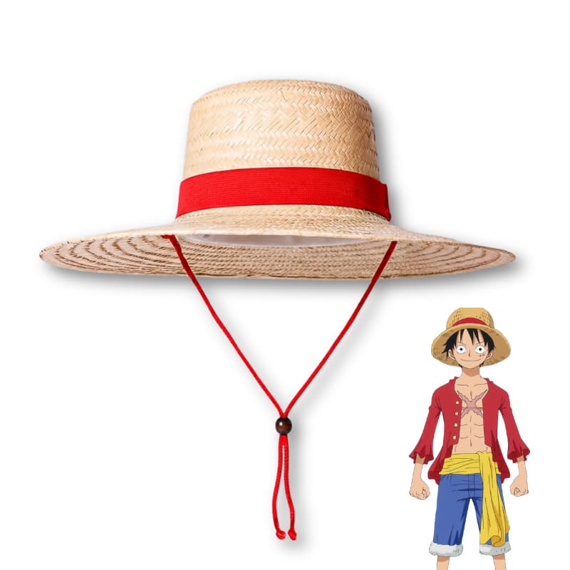 Chapéu Tipo Do Luffy Do One Piece Cosplay Palha Natural