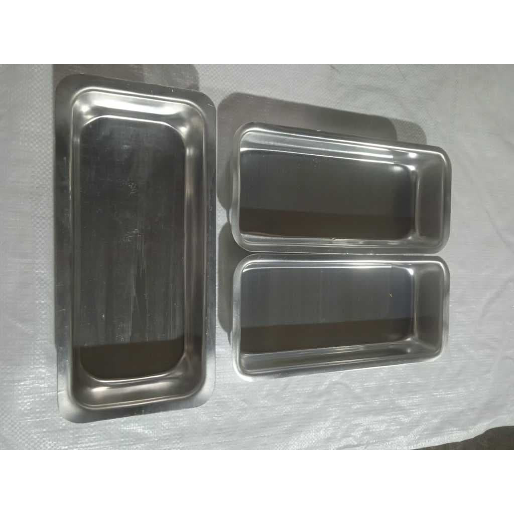 Forma Pão Nº3 Alumínio (30x14x5 cm) Bolo Inglês Assadeira Retangular 1 Unidade ou Kits 2 ou 3 unidades