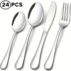 Conjunto de Talheres 24 Peças Sunshine - Inox
