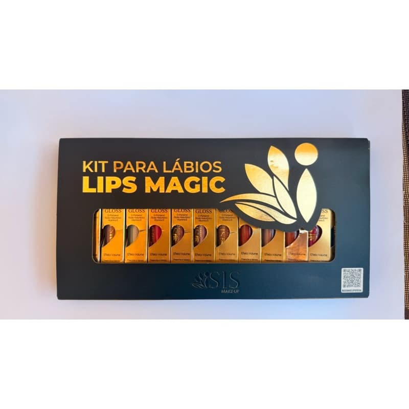 Gloss Isis Make-up Lips Magic - Brilho Espelhado - Com Ácido Hialurônico - Efeito Volumoso