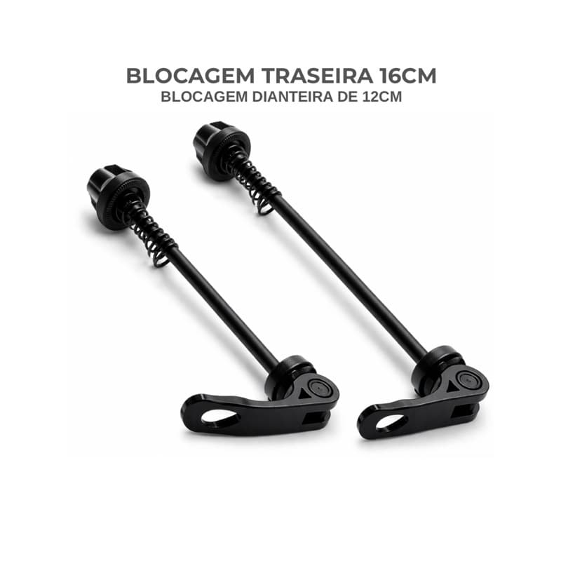 Par Blocagem De Roda Cubo Eixo Bicicleta Aperto Rapido Eixo Furado Blocagem Dianteira Traseira Bike Bicicleta